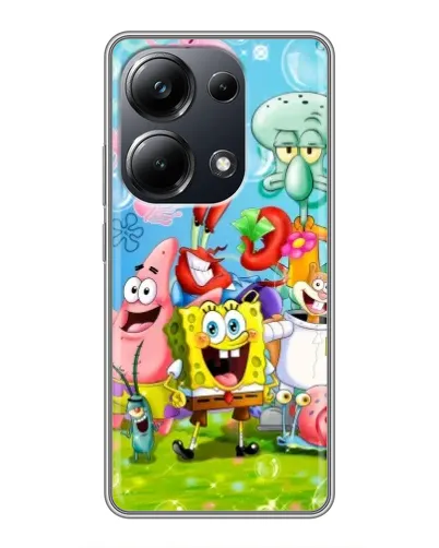 Чехол для Xiaomi POCO M6 Pro с картинкой «Губка Боб и друзья» Чехол для Xiaomi POCO M6 Pro с картинкой «Губка Боб и друзья»