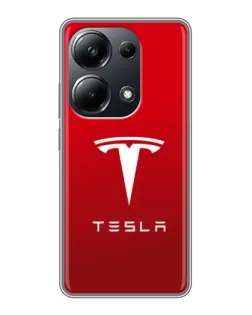 Чехол для Xiaomi POCO M6 Pro с картинкой «Tesla Red Classic»