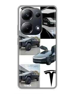 Чехол для Xiaomi POCO M6 Pro с картинкой «Коллаж Cybertruck Tesla» Чехол для Xiaomi POCO M6 Pro с картинкой «Коллаж Cybertruck Tesla»