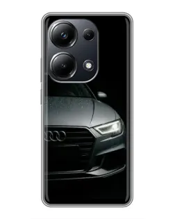 Чехол для Xiaomi POCO M6 Pro с картинкой «Audi — детализация кузова»