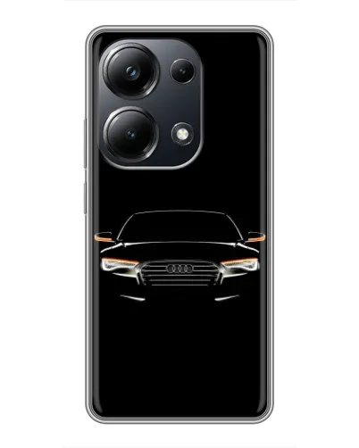 Чехол для Xiaomi POCO M6 Pro с картинкой «Audi — ночной контур»
