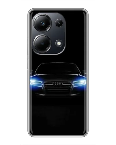 Чехол для Xiaomi POCO M6 Pro с картинкой «Audi в неоне»