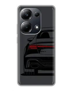 Чехол для Xiaomi POCO M6 Pro с картинкой «Задняя часть Audi — арт»