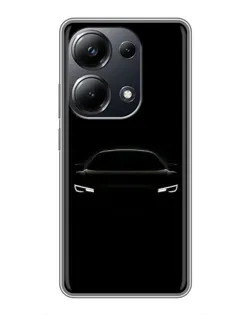 Чехол для Xiaomi POCO M6 Pro с картинкой «Взгляд Audi в темноте»