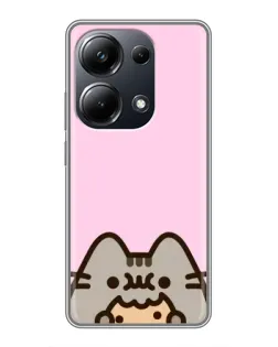 Чехол для Xiaomi POCO M6 Pro с картинкой «Pusheen и печенье» Чехол для Xiaomi POCO M6 Pro с картинкой «Pusheen и печенье»