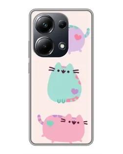 Чехол для Xiaomi POCO M6 Pro с картинкой «Pusheen трио» Чехол для Xiaomi POCO M6 Pro с картинкой «Pusheen трио»