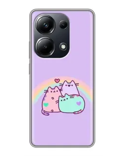 Чехол для Xiaomi POCO M6 Pro с картинкой «Радужные Пушины» Чехол для Xiaomi POCO M6 Pro с картинкой «Радужные Пушины»