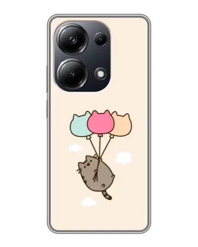 Чехол для Xiaomi POCO M6 Pro с картинкой «Пушин на шариках»