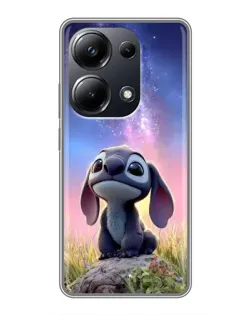 Чехол для Xiaomi POCO M6 Pro с картинкой «Стич на рассвете»