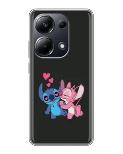 Чехол для Xiaomi POCO M6 Pro с картинкой «Анжел целует Стича»