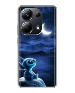 Чехол для Xiaomi POCO M6 Pro с картинкой «Лунная ночь Стича»