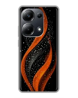 Чехол для Xiaomi POCO M6 Pro с картинкой «Огненная звездная волна»