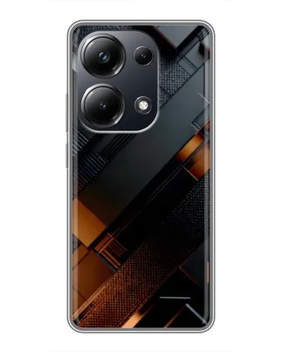 Чехол для Xiaomi POCO M6 Pro с картинкой «Черные геометрические блоки» Чехол для Xiaomi POCO M6 Pro с картинкой «Черные геометрические блоки»