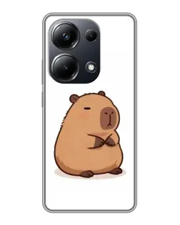 Чехол для Xiaomi POCO M6 Pro с картинкой «Толстенькая капибара»