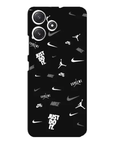 Чехол для Xiaomi POCO M6 с картинкой «Nike Black Pattern» Чехол для Xiaomi POCO M6 с картинкой «Nike Black Pattern»