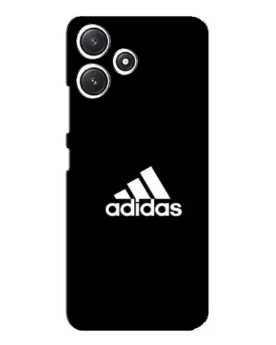 Чехол для Xiaomi POCO M6 с картинкой «Черная классика Adidas»