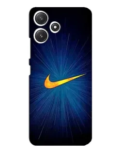 Чехол для Xiaomi POCO M6 с картинкой «Синий пульс Nike»