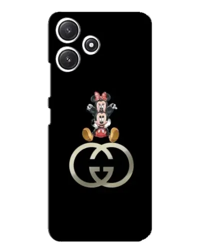Чехол для Xiaomi POCO M6 с картинкой «Минни Маус на лого»