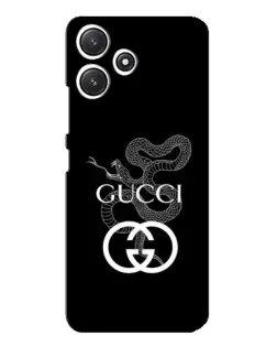 Чехол для Xiaomi POCO M6 с картинкой «Gucci — серебряная змея»
