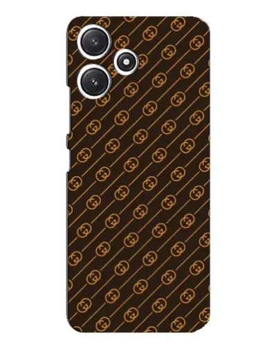 Чехол для Xiaomi POCO M6 с картинкой «Gucci — золотые диагонали»