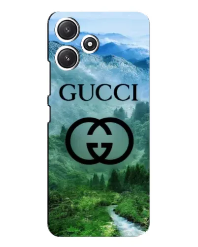 Чехол для Xiaomi POCO M6 с картинкой «Gucci — горный пейзаж»