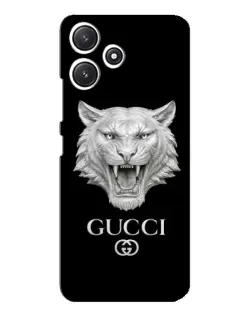 Чехол для Xiaomi POCO M6 с картинкой «Gucci — серебряный лев»