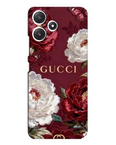 Чехол для Xiaomi POCO M6 с картинкой «Gucci — бордовые розы» Чехол для Xiaomi POCO M6 с картинкой «Gucci — бордовые розы»