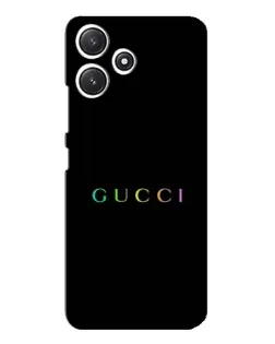 Чехол для Xiaomi POCO M6 с картинкой «Gucci — неоновый минимализм»
