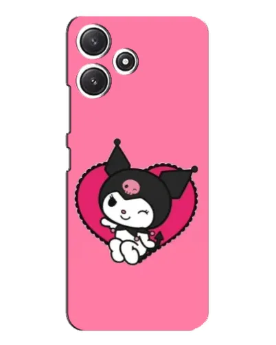 Чехол для Xiaomi POCO M6 с картинкой «Kuromi — любовь в сердце»