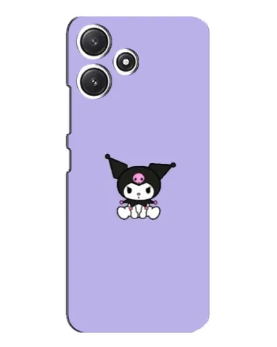 Чехол для Xiaomi POCO M6 с картинкой «Kuromi — фиолетовый минимализм»