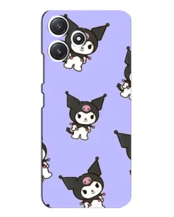 Чехол для Xiaomi POCO M6 с картинкой «Паттерн с Kuromi» Чехол для Xiaomi POCO M6 с картинкой «Паттерн с Kuromi»