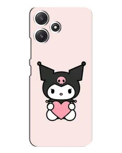 Чехол для Xiaomi POCO M6 с картинкой «Kuromi и сердце»