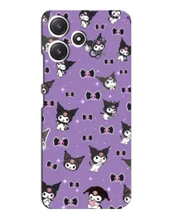 Чехол для Xiaomi POCO M6 с картинкой «Kuromi — паттерн» Чехол для Xiaomi POCO M6 с картинкой «Kuromi — паттерн»