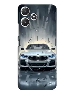 Чехол для Xiaomi POCO M6 с картинкой «BMW в свете фар»