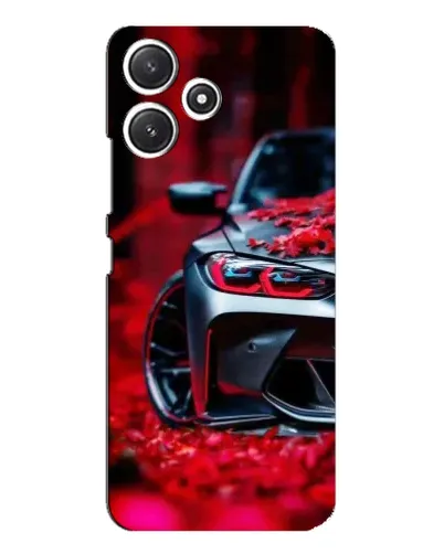 Чехол для Xiaomi POCO M6 с картинкой «Спортивная BMW и цветы» Чехол для Xiaomi POCO M6 с картинкой «Спортивная BMW и цветы»