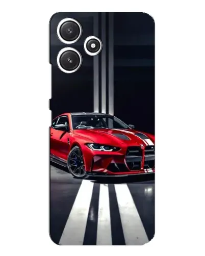 Чехол для Xiaomi POCO M6 с картинкой «Красная BMW на дороге» Чехол для Xiaomi POCO M6 с картинкой «Красная BMW на дороге»
