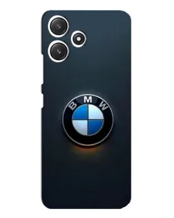 Чехол для Xiaomi POCO M6 с картинкой «Логотип BMW — минимализм»