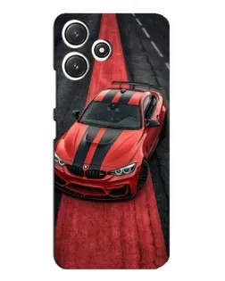 Чехол для Xiaomi POCO M6 с картинкой «BMW на красной дорожке»