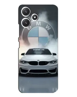 Чехол для Xiaomi POCO M6 с картинкой «BMW в белом дыму»