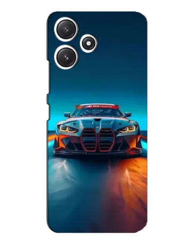 Чехол для Xiaomi POCO M6 с картинкой «BMW — огни неона» Чехол для Xiaomi POCO M6 с картинкой «BMW — огни неона»