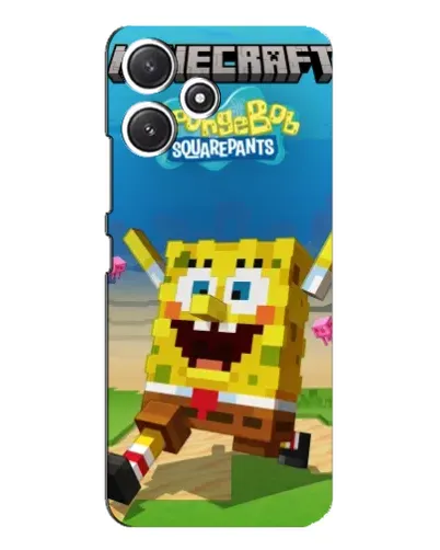 Чехол для Xiaomi POCO M6 с картинкой «Губка Боб Minecraft» Чехол для Xiaomi POCO M6 с картинкой «Губка Боб Minecraft»