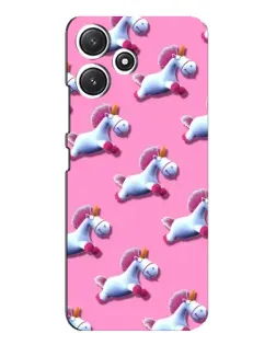 Чехол для Xiaomi POCO M6 с картинкой «Единороги на розовом»