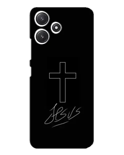 Чехол для Xiaomi POCO M6 с картинкой «Графический крест Jesus» Чехол для Xiaomi POCO M6 с картинкой «Графический крест Jesus»