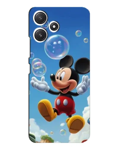 Чехол для Xiaomi POCO M6 с картинкой «Mickey и мыльные пузыри»