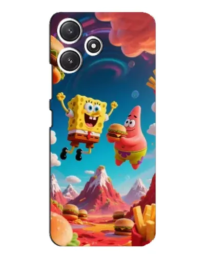 Чехол для Xiaomi POCO M6 с картинкой «Космический фастфуд»
