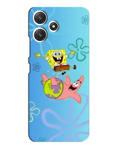 Чехол для Xiaomi POCO M6 с картинкой «Спанч Боб и Патрик»