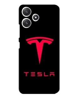 Чохол для Xiaomi POCO M6 з картинкою «Tesla Red Logo»