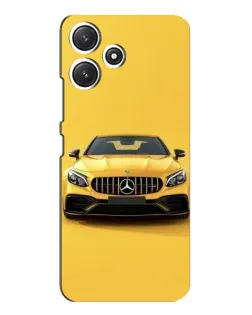 Чехол для Xiaomi POCO M6 с картинкой «Желтый Mercedes GT»