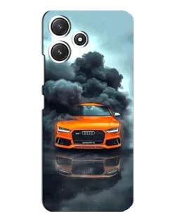 Чохол для Xiaomi POCO M6 з картинкою «Audi у хмарах диму»