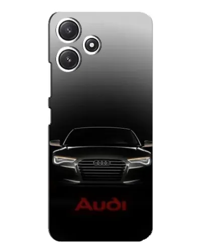 Чехол для Xiaomi POCO M6 с картинкой «Audi — градиентный контур»